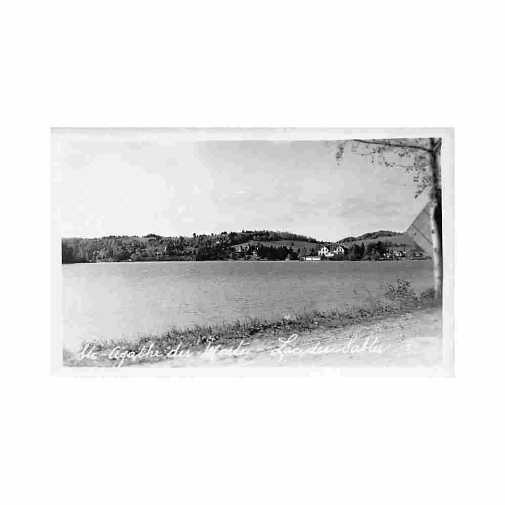 canada sainte agathe des monts pq lac des sables carte ed inconnu Vintage A4 Photo Print