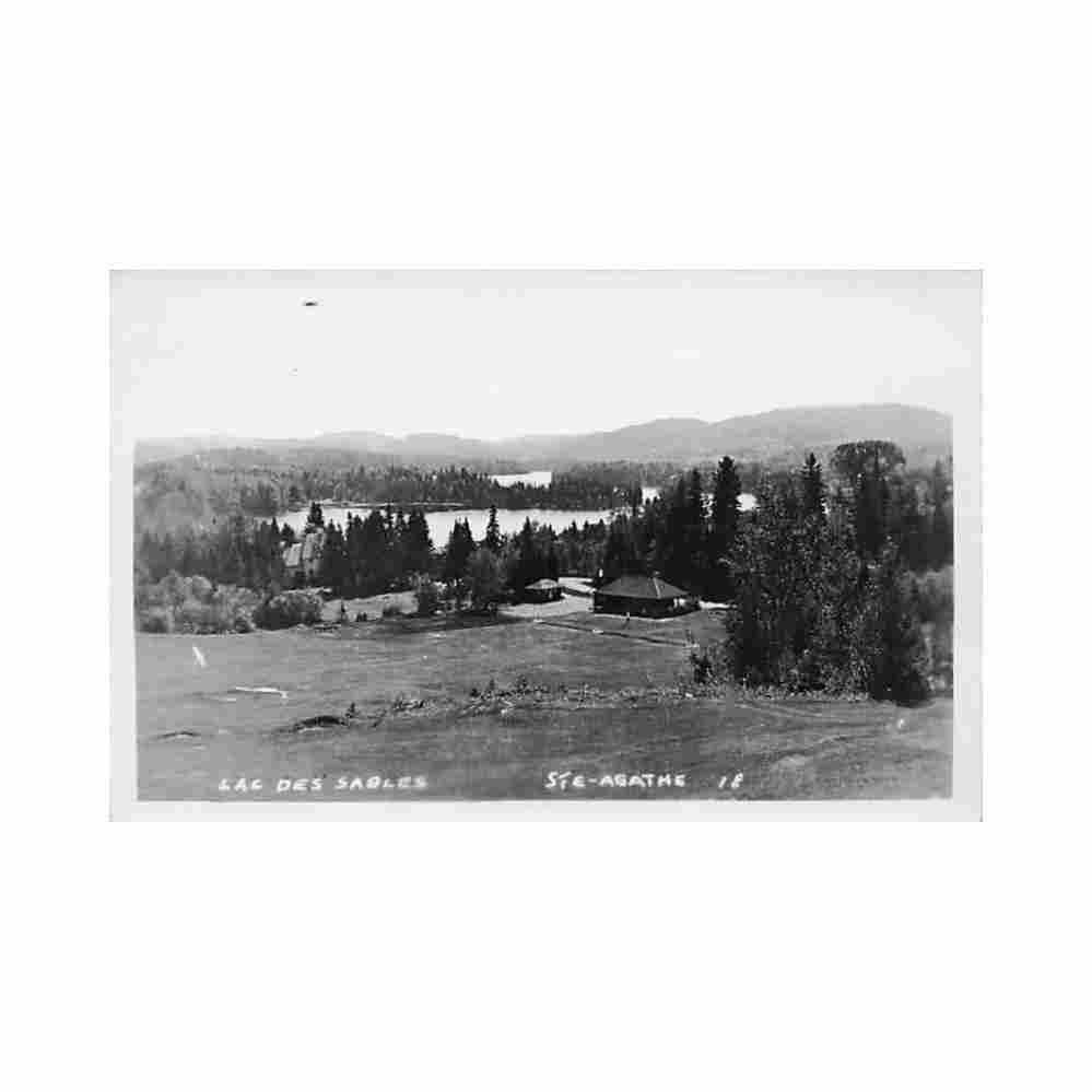 canada sainte agathe pq lac des sables carte ed inconnu Vintage A4 Photo Print