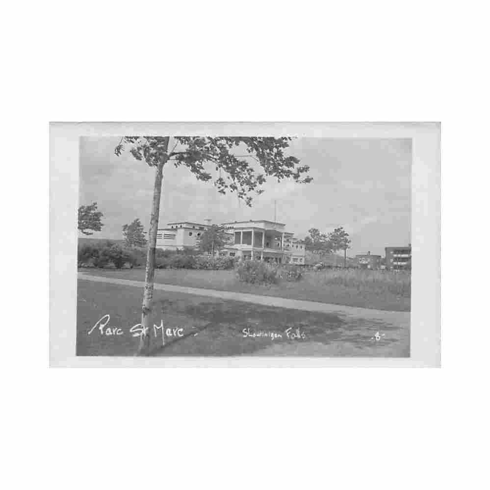 canada shawinigan qc parc saint marc carte edinconnu Vintage A4 Photo Print