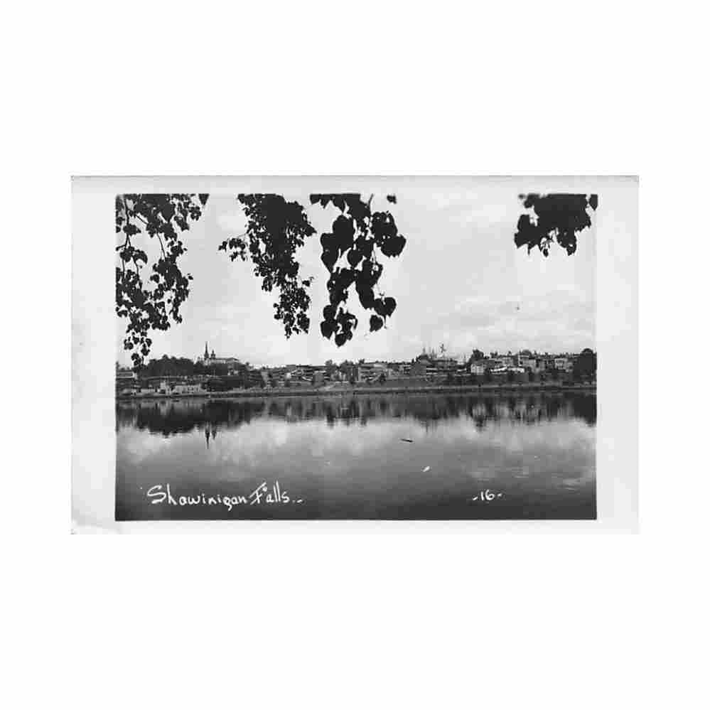 canada shawinigan qc vue generale carte edinconnu Vintage A4 Photo Print