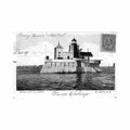 canada st john nb beacon lighthouse in harbor montreal import co 931 Vintage A4 Photo Print