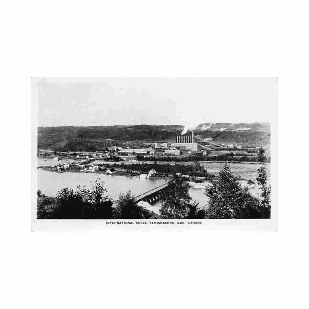 canada temiskaming qc international mills Vintage A4 Photo Print