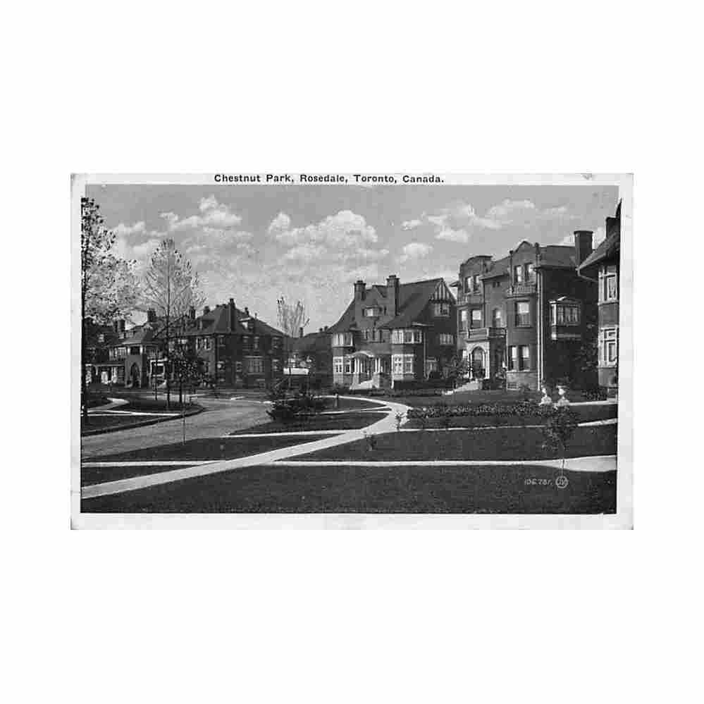 canada toronto on chestnut park rosedale Vintage A4 Photo Print
