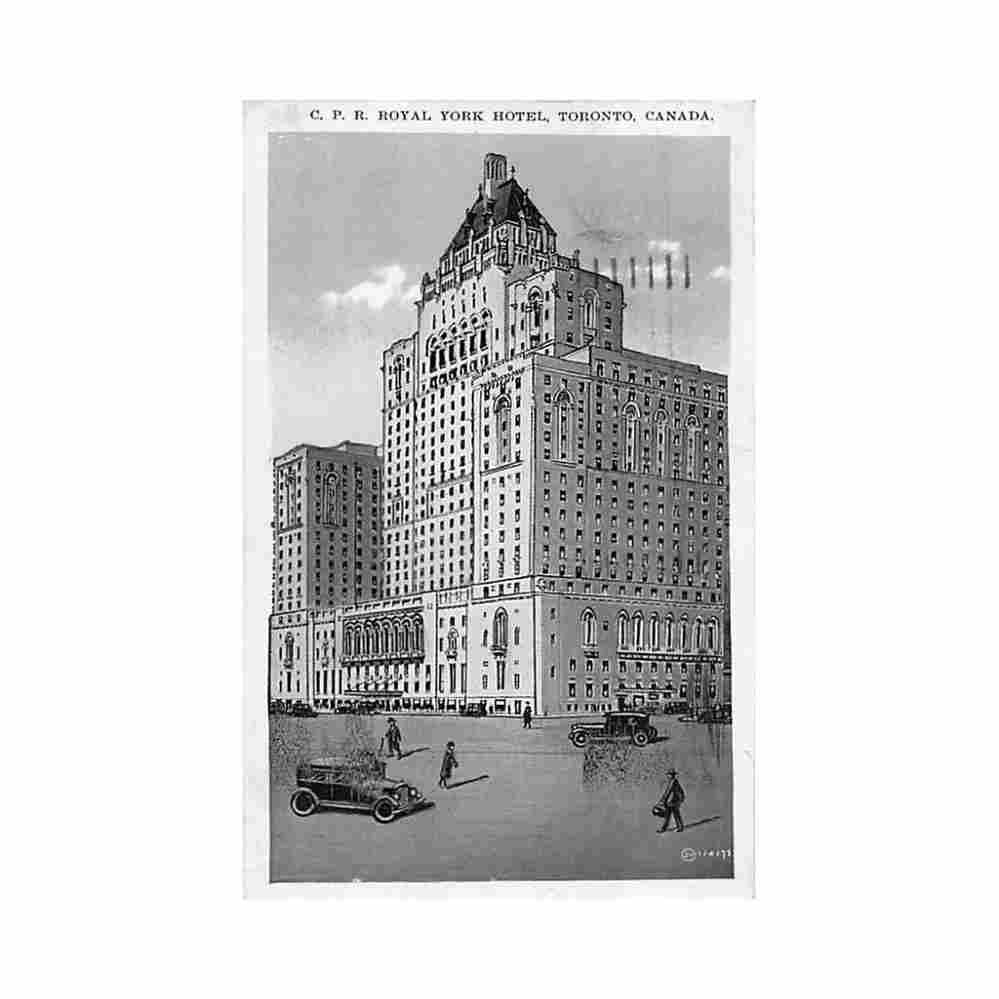 canada toronto on cpr royal york hotel Vintage A4 Photo Print