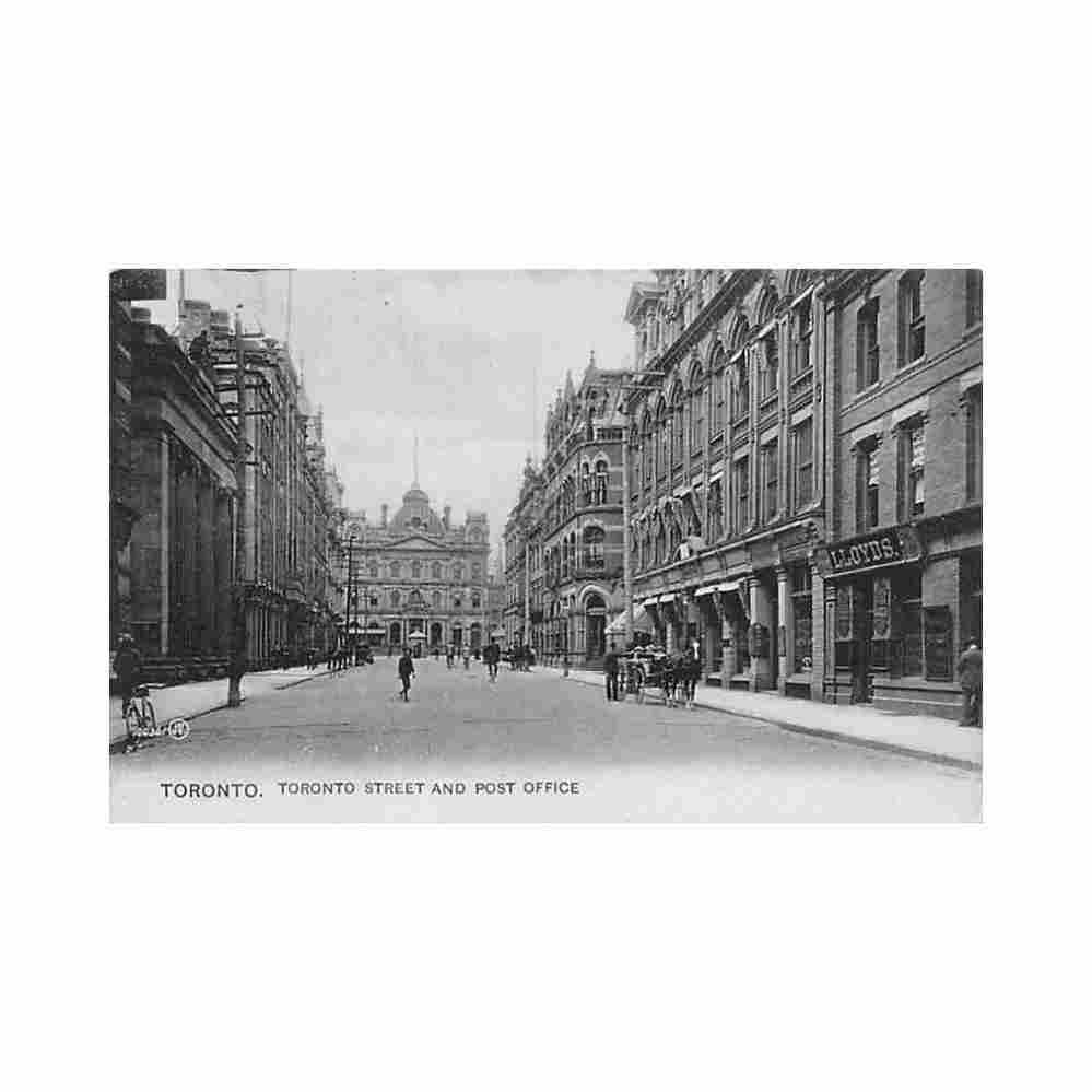 canada toronto on toronto street and post office llyods agency Vintage A4 Photo Print