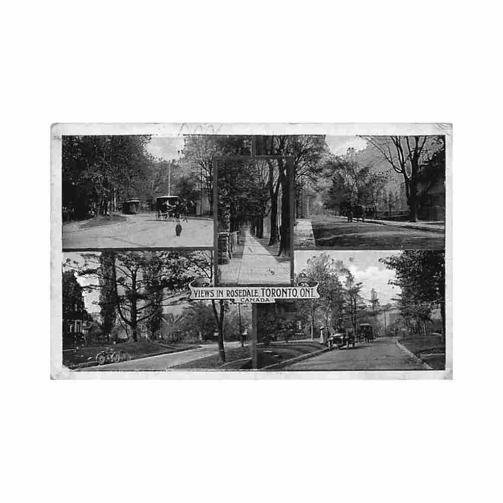 canada toronto ont views in rosedale the valentine sons Vintage A4 Photo Print