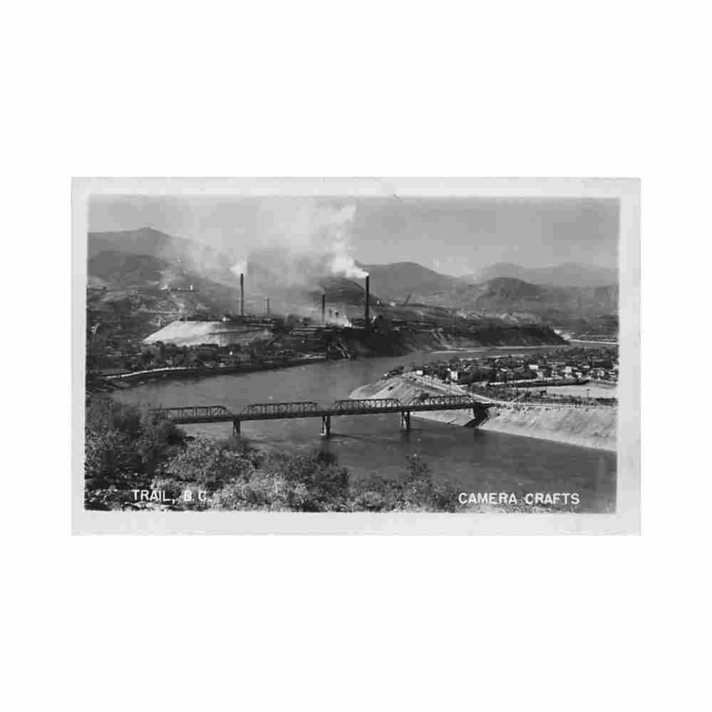 canada trail bc bird s eye view camera crafts Vintage A4 Photo Print