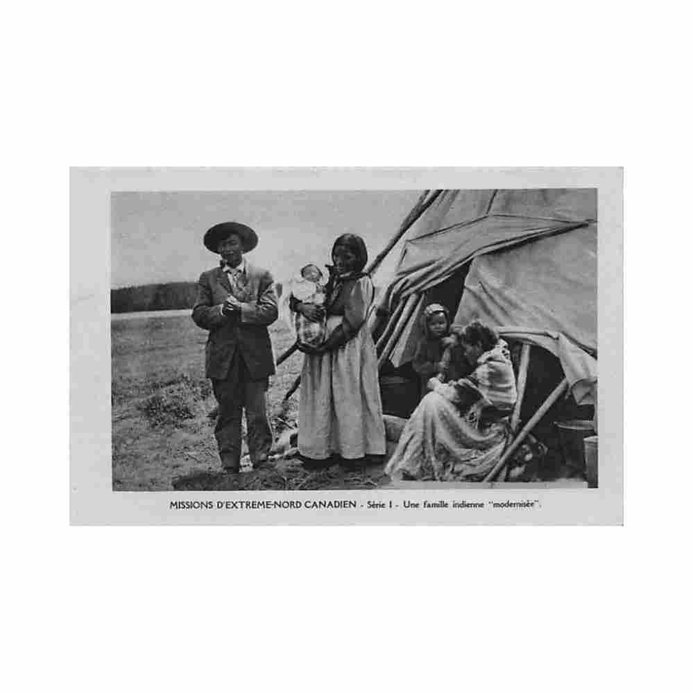 canada une famille indienne modernisee ed missionnaires oblats de marie immaculee serie Vintage A4 Photo Print
