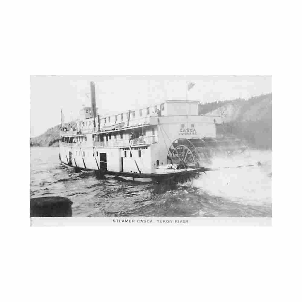 canada victoria bc steamer casca yukin river Vintage A4 Photo Print