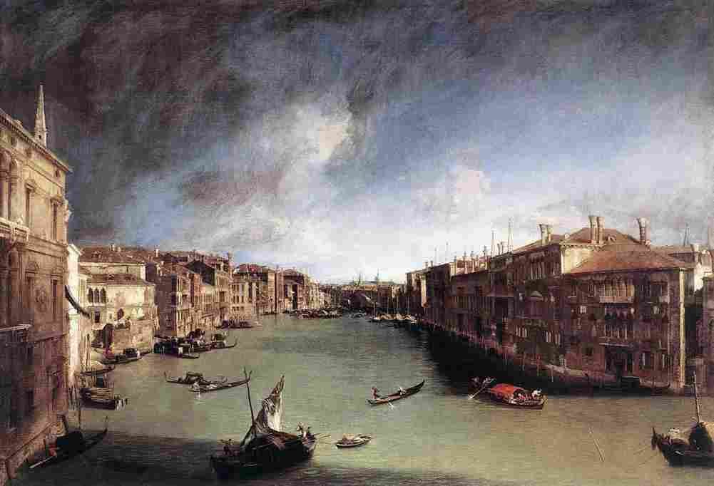 canal Northeast from Palazo Balbi Art A4 Photo Print