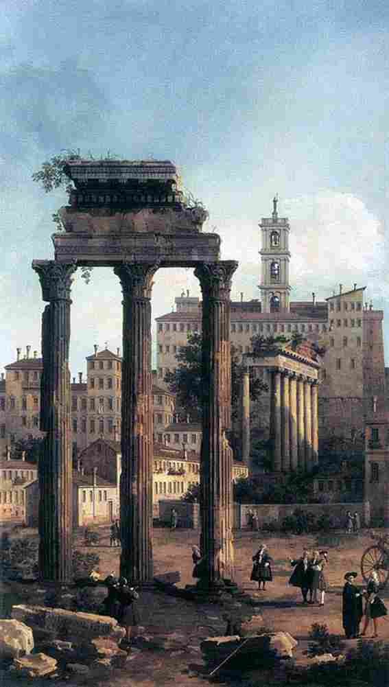 canal Ruins of the Forum Art A4 Photo Print
