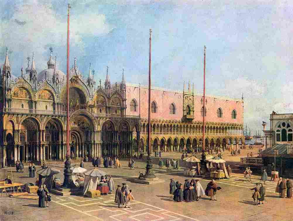 canal San Marco Square Art A4 Photo Print
