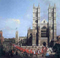 canal Westminster Abbey Art A4 Photo Print