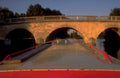 canal boat dawn 1980s 1990s A4 Photo Print