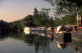 canal boats reflection 1980s 1990s A4 Photo Print