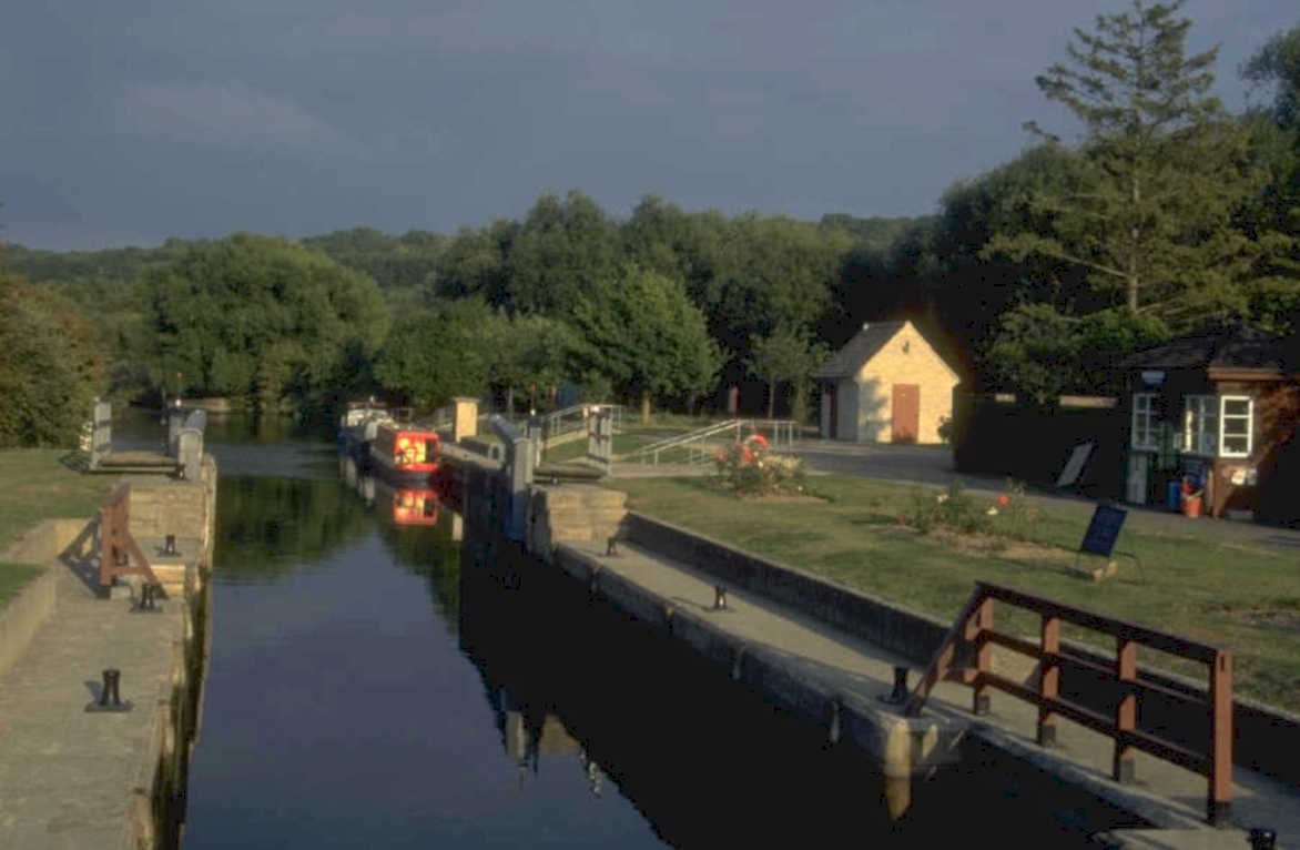 canal lock irish 1980s 1990s A4 Photo Print