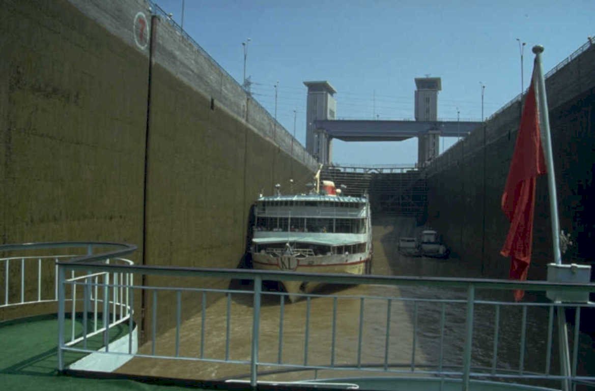 canal lock navigation 1980s 1990s A4 Photo Print