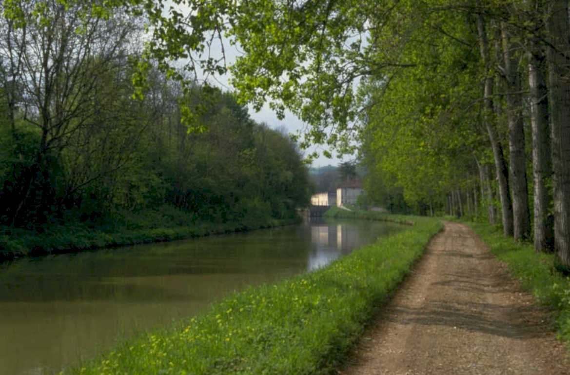 canal path spring 1980s 1990s A4 Photo Print