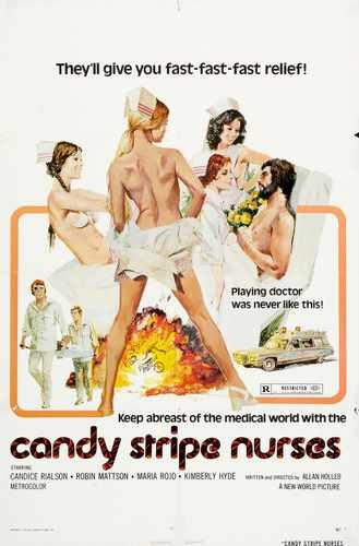 candy stripe nurses  01 film star poster A4 Photo Print