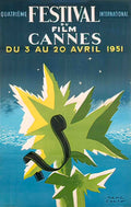cannes 1951 B Advert A4 Photo Print