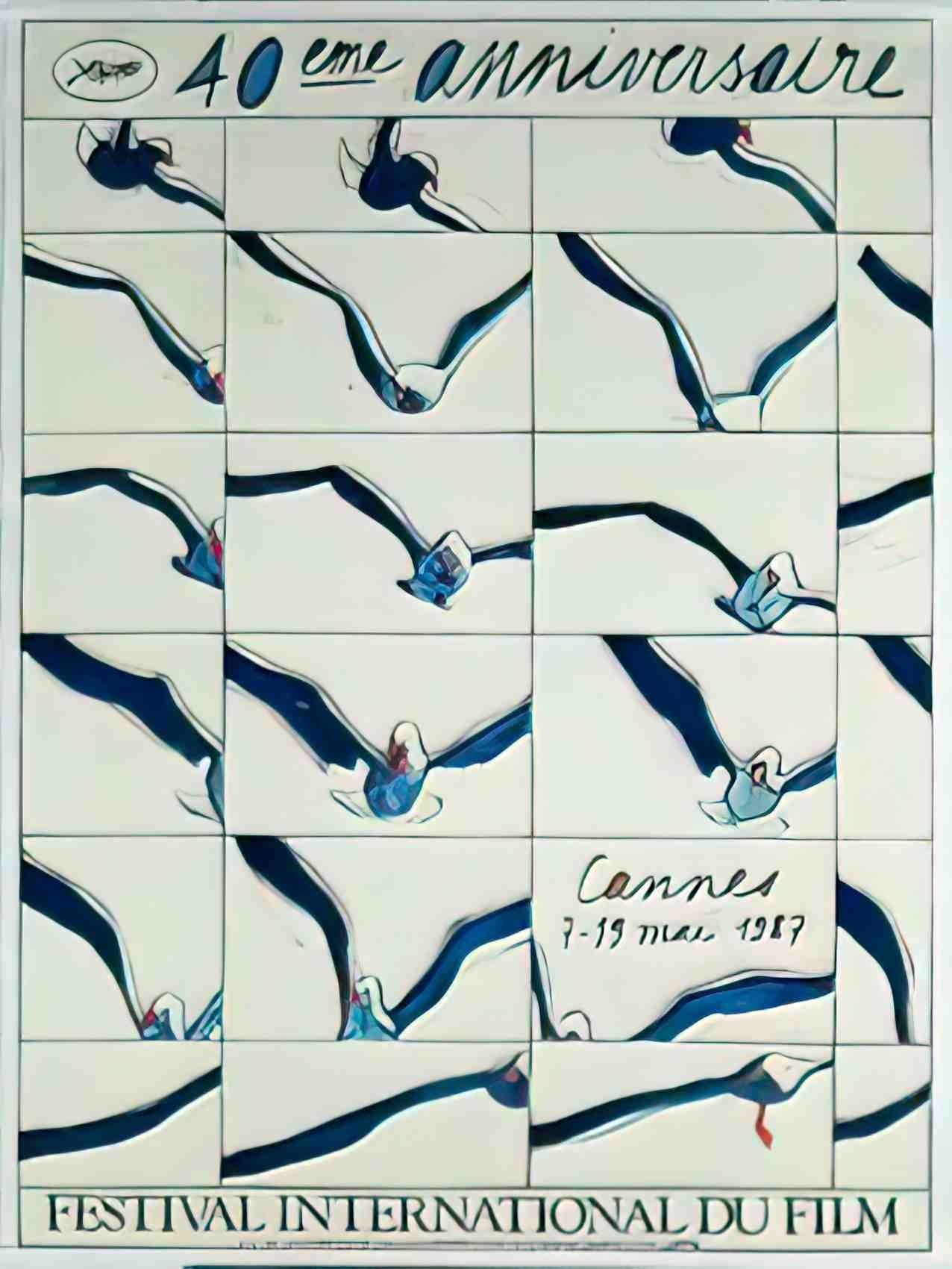 cannes 1987 Advert A4 Photo Print