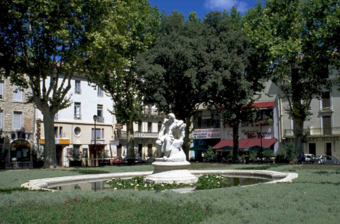 cannes fountain statue 1980s 1990s A4 Photo Print
