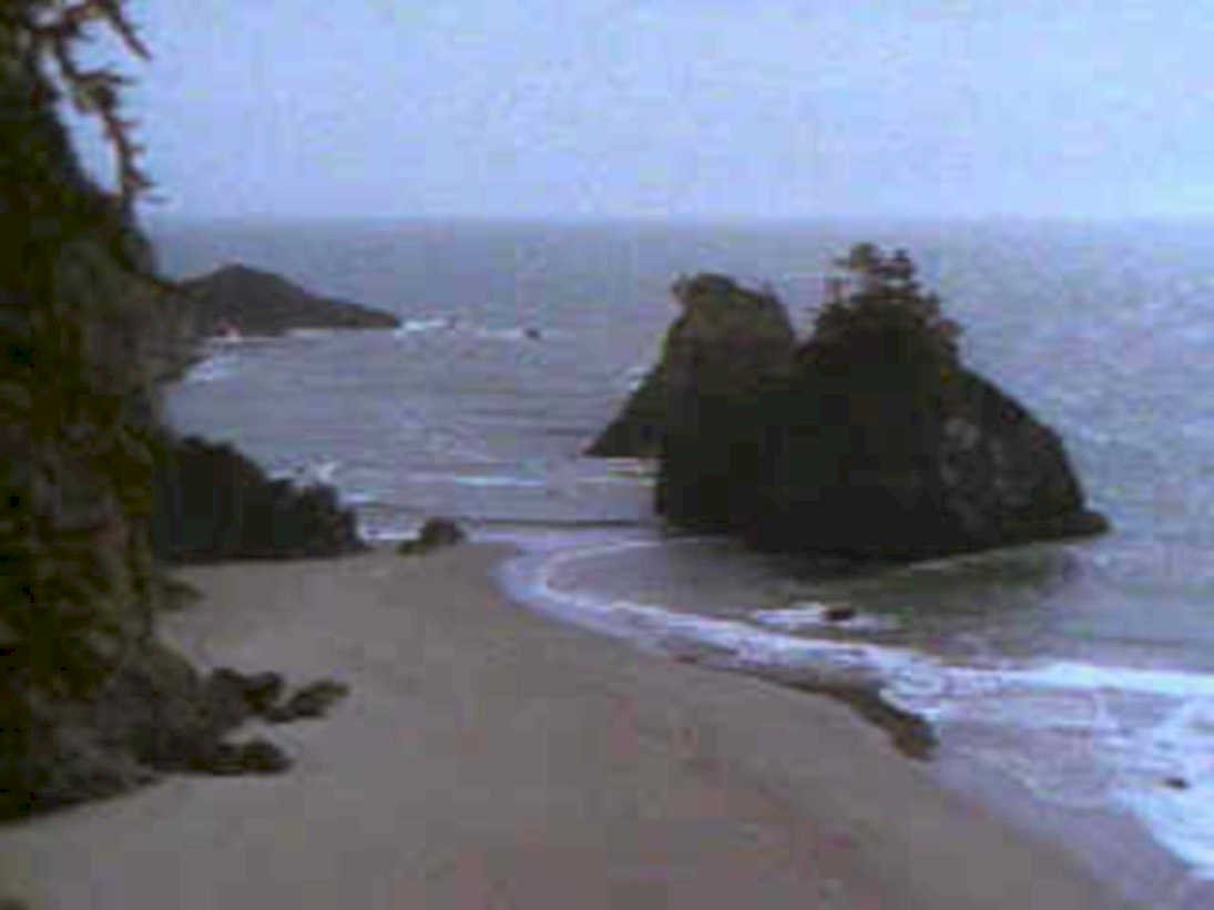 cannon beach haystack 21980s 1990s A4 Photo Print