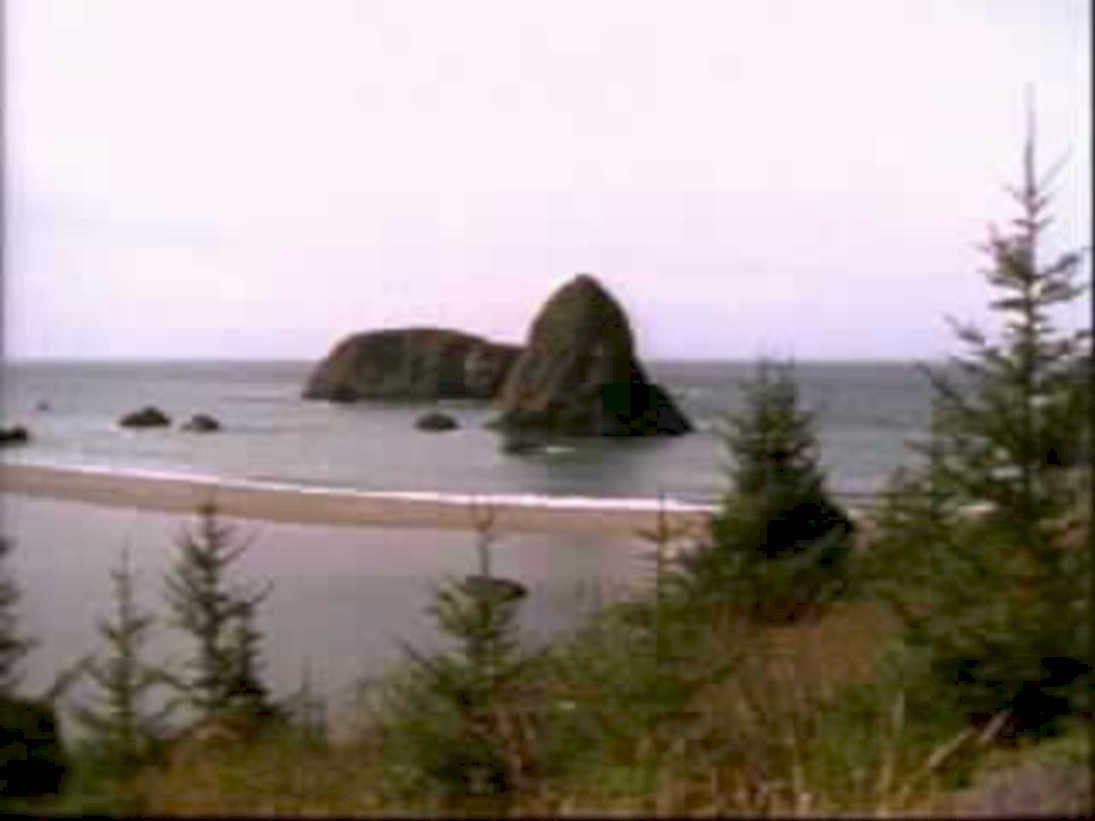 cannon beach haystack 31980s 1990s A4 Photo Print