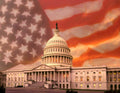 capitol american flag Flags1980s A4 Photo Print