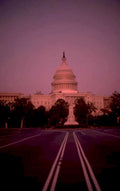 capitol dusk roads 1980s 1990s A4 Photo Print