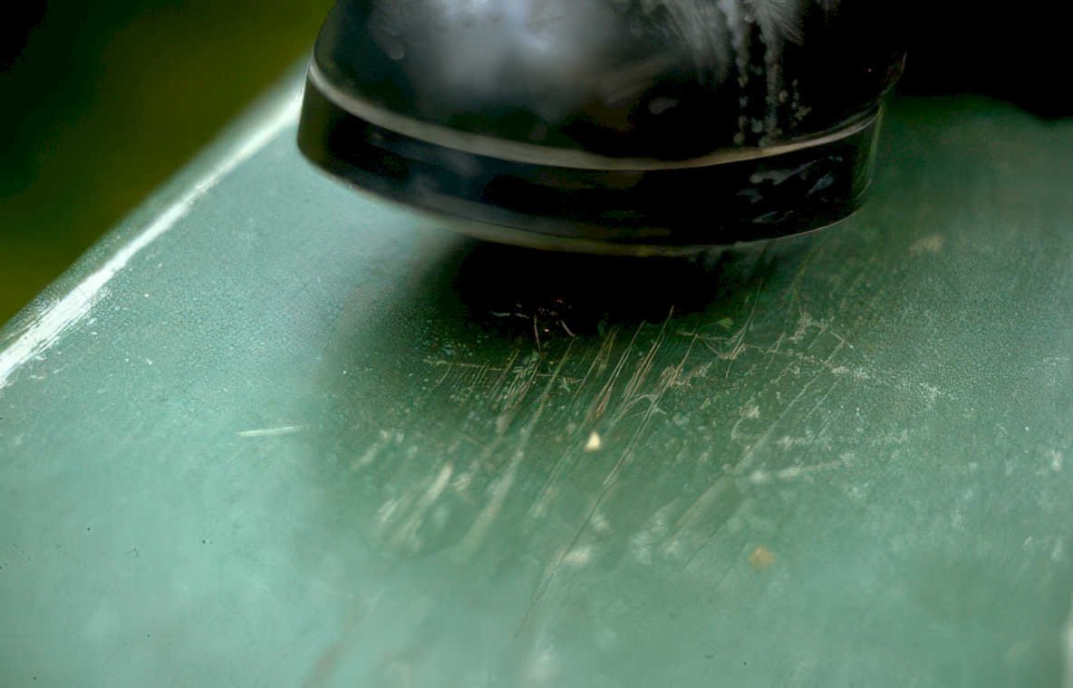 car scuff blackboot Vintage A4 Photo Print