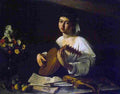 cara Lute Player Art A4 Photo Print
