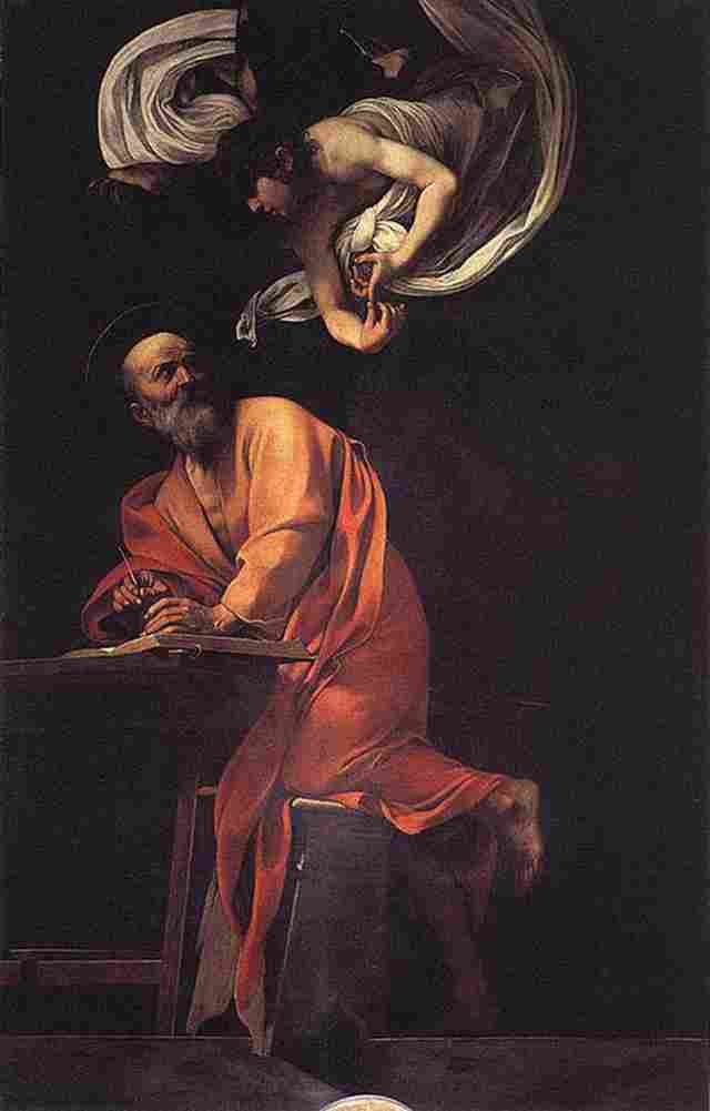 cara The Inspiration of Saint Matthew Art A4 Photo Print