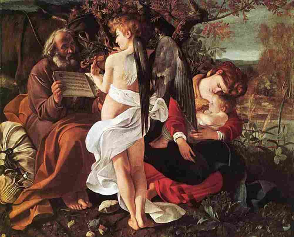 cara The Rest on Flight into Egypt Art A4 Photo Print