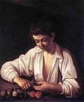 caravagio Boy Peeling a Fruit Art A4 Photo Print