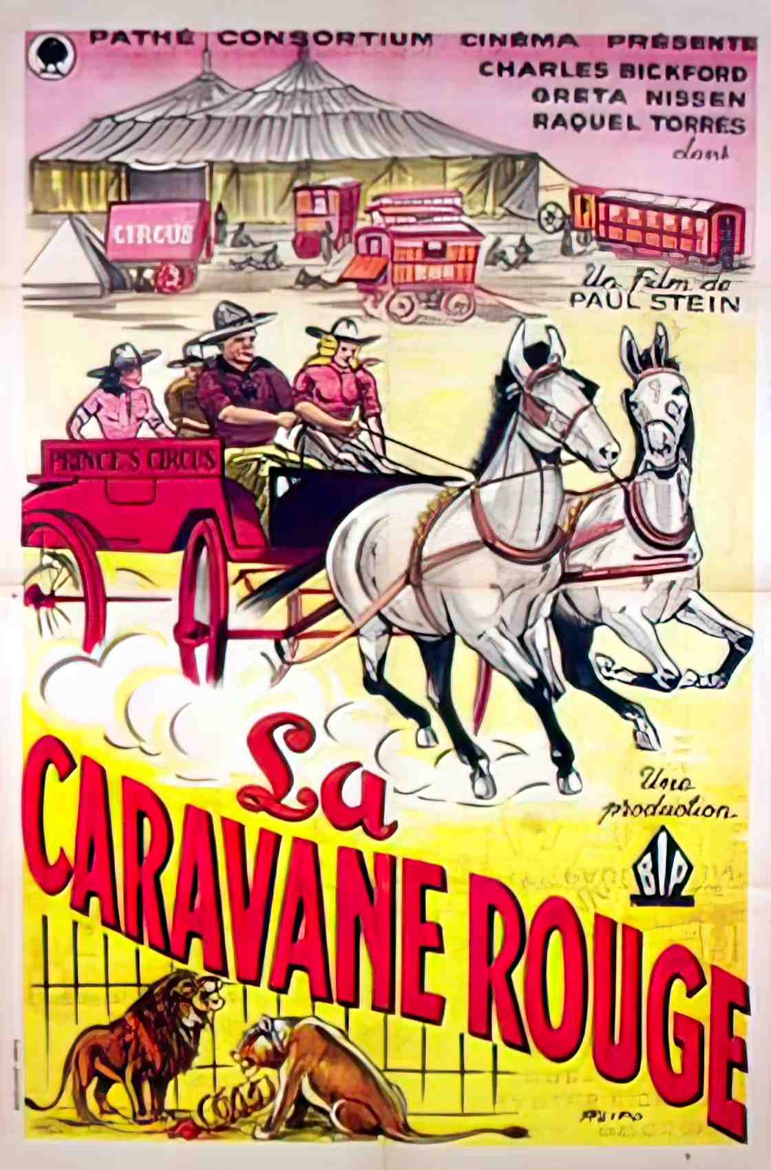 caravane rouge la mf Advert A4 Photo Print