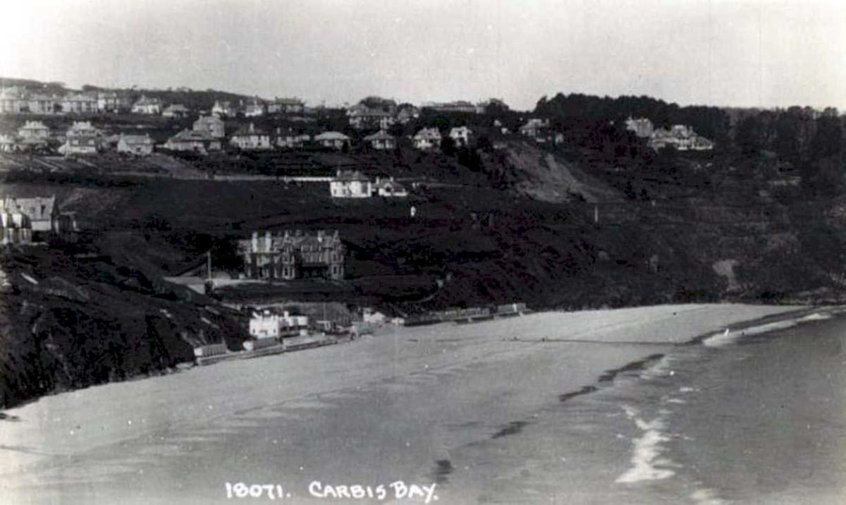 carbis bay beachVintage 1880s 1900s A4 Photo Print