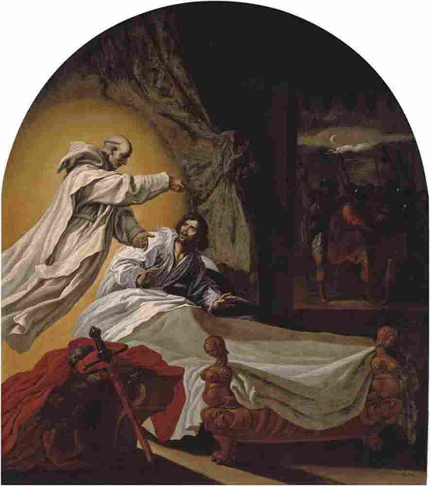 carducci appearance of saint bruno to rogerio guiscardo Art A4 Photo Print