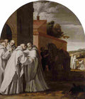 carducci san bernardo de claraval visits guigo i Art A4 Photo Print