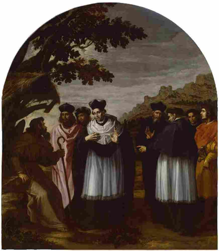 carducci san bruno visits a hermit Art A4 Photo Print
