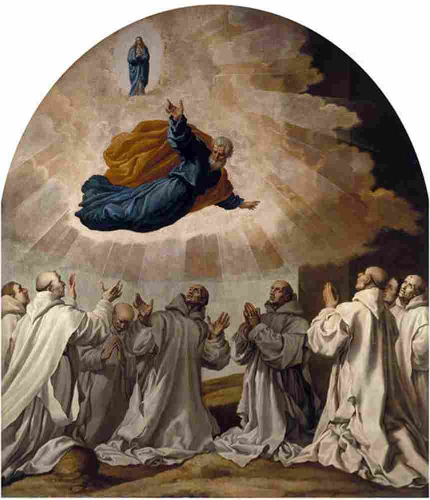 carducci virgin mary and saint peter appear Art A4 Photo Print