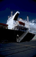 cargo ship dock 1980s 1990s A4 Photo Print