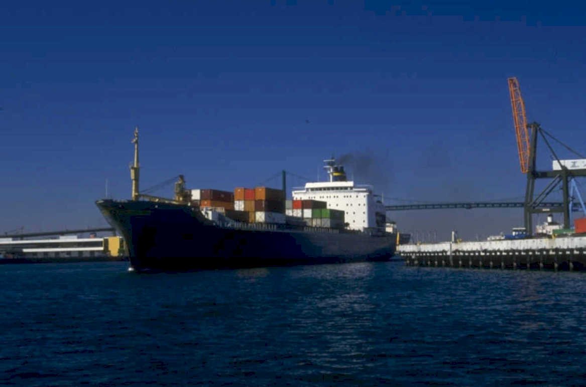 cargo ships 1980s 1990s A4 Photo Print