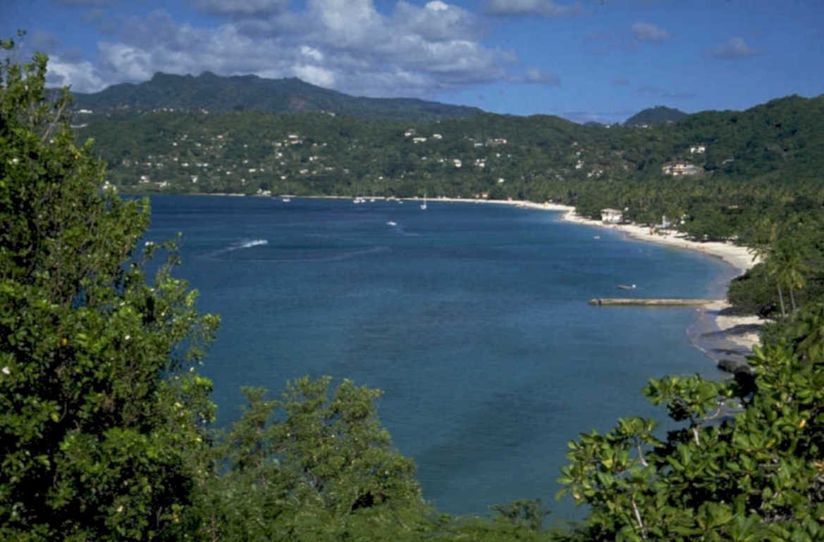 caribbean landscape anse 1980s 1990s A4 Photo Print