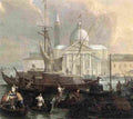 carlevarijs luca custom house with san giorgio maggiore Art A4 Photo Print