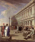 carlevarijs luca piazzetta and library Art A4 Photo Print