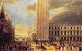 carlevarijs luca saint mark s square with charlatans Art A4 Photo Print