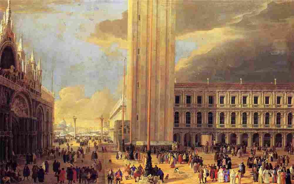carlevarijs luca saint mark s square with charlatans Art A4 Photo Print