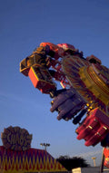 carnival chaos ride 1980s 1990s A4 Photo Print