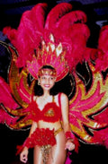 carnival dancer feathers1980s 1990s A4 Photo Print